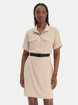 Liu Jo Sport Sukienka codzienna TA6020 TS923 Beżowy Regular Fit