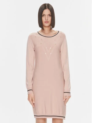 Liu Jo Sport Sukienka dzianinowa TF3128 MS49I Różowy Regular Fit