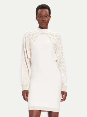 Liu Jo Sport Sukienka dzianinowa TF5176 MS49I Écru Regular Fit