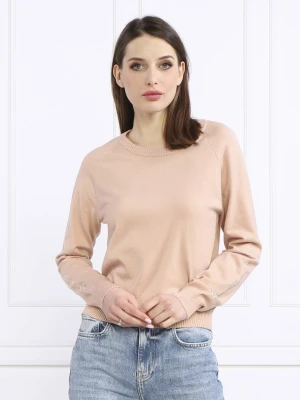Liu Jo Sport Sweter | Regular Fit pudrowy róż