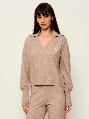 Liu Jo Sport Sweter | Regular Fit beżowy