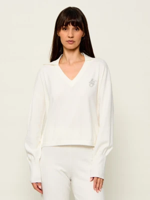 Liu Jo Sport Sweter | Regular Fit biały