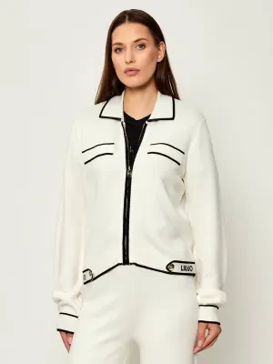 Liu Jo Sport Sweter | Regular Fit | z dodatkiem jedwabiu