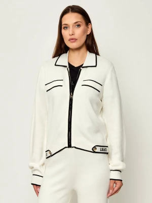Zdjęcie produktu Liu Jo Sport Sweter | Regular Fit | z dodatkiem jedwabiu ecru