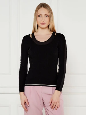 Liu Jo Sport Sweter | Slim Fit czarny