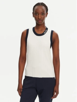 Liu Jo Sport Sweter TA5092 MS022 Biały Regular Fit