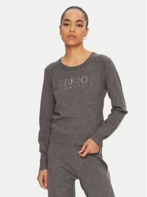 Liu Jo Sport Sweter TF4286 MS63L Szary Regular Fit