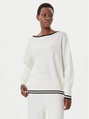 Liu Jo Sport Sweter TF5206 MS63L Écru Regular Fit