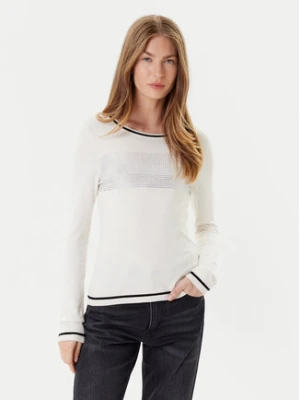 Liu Jo Sport Sweter TF5209 MS49I Écru Regular Fit