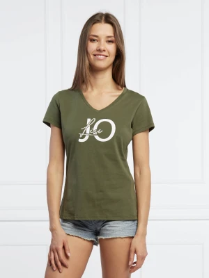 Liu Jo Sport T-shirt | Regular Fit zielony