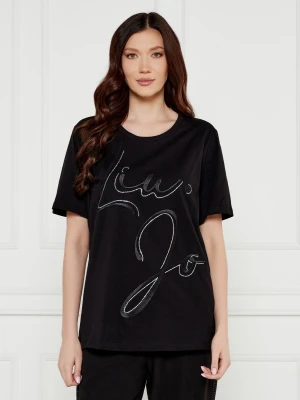 Liu Jo Sport T-shirt | Relaxed fit czarny