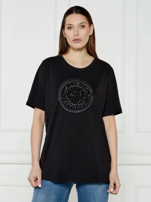 Liu Jo Sport T-shirt | Relaxed fit czarny