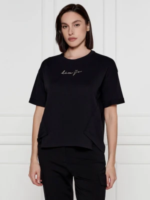 Liu Jo Sport T-shirt | Relaxed fit czarny