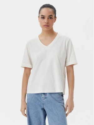 Liu Jo Sport T-Shirt TA5175 JS923 Écru Regular Fit Kremowy
