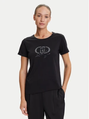 Liu Jo Sport T-Shirt TF5163 JS923 Czarny Regular Fit