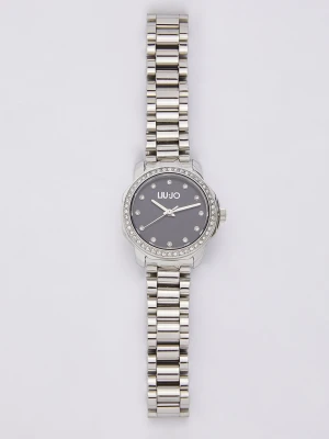 Liu Jo Stainless Steel Watch With Crystals czarny