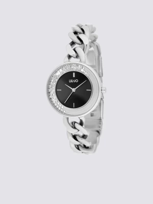 Liu Jo Steel Watch With Bejewelled Chain LIUJO