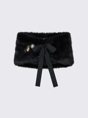 Liu Jo Stole In Faux Fur czarny