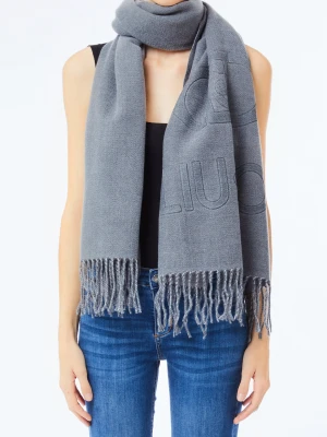 Liu Jo Stole With Embossed Logo szary