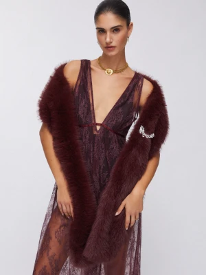 Liu Jo Stole With Jewel Brooch