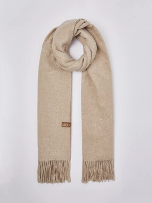 Liu Jo Stole With Monogram Logo Camel