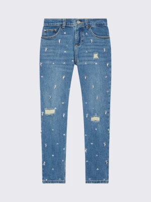 Liu Jo Straight-fit Jeans With Bejewelled Embellishment LIUJO
