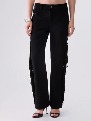 Liu Jo Straight Jeans With Fringes