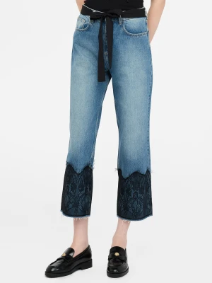 Liu Jo Straight-leg Jeans With Lace Details LIUJO