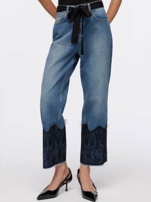 Liu Jo Straight-leg Jeans With Lace Details LIUJO