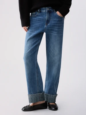 Liu Jo Straight-leg Jeans With Micro-rhinestones Light Denim