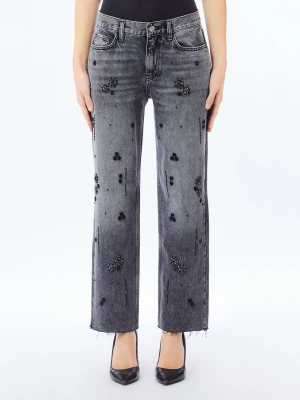 Liu Jo Straight-leg Jeans With Rhinestones