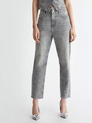 Liu Jo Straight-leg Jeans With Rhinestones LIUJO