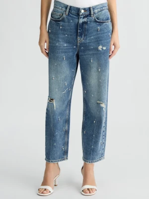 Liu Jo Straight-leg Jeans With Rhinestones LIUJO