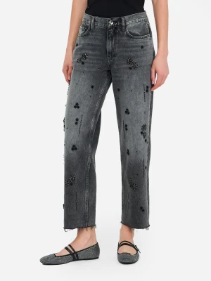 Liu Jo Straight-leg Jeans With Rhinestones LIUJO