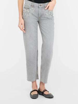 Liu Jo Straight-leg Jeans With Rhinestones LIUJO