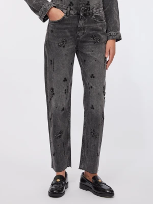 Liu Jo Straight-leg Jeans With Rhinestones LIUJO