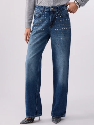 Liu Jo Straight-leg Trousers With Studs LIUJO
