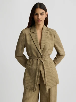 Liu Jo Striped Blazer With Belt LIUJO