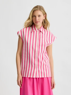 Liu Jo Striped Cotton And Linen Shirt LIUJO