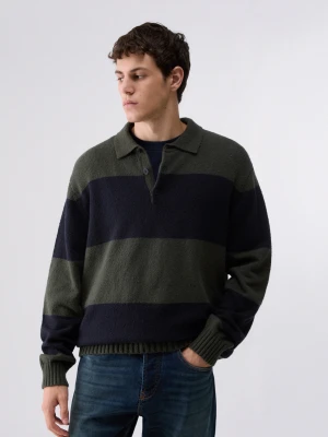 Liu Jo Striped Knit Polo