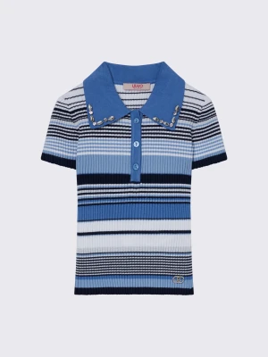 Liu Jo Striped Knit Polo-shirt LIUJO