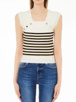 Liu Jo Striped Knit Top LIUJO