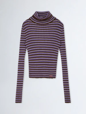 Liu Jo Striped Polo-neck Jumper LIUJO
