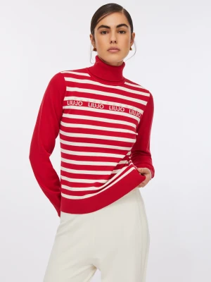 Liu Jo Striped Polo-neck Jumper LIUJO