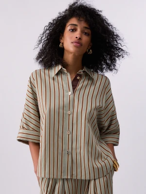 Liu Jo Striped Rayon Shirt LIUJO