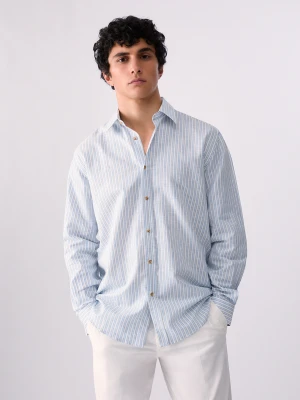 Liu Jo Striped Shirt niebieski