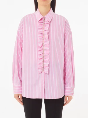 Liu Jo Striped Shirt With Ruffles LIUJO