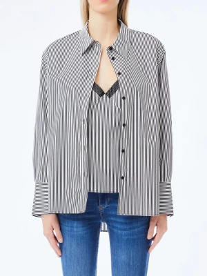 Liu Jo Striped Shirt With Top