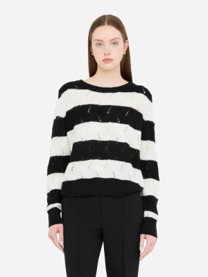 Liu Jo Striped Wool And Alpaca Sweater LIUJO