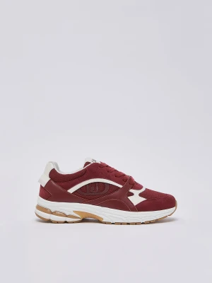 Liu Jo Suede And Mesh Sneakers Cherry Red